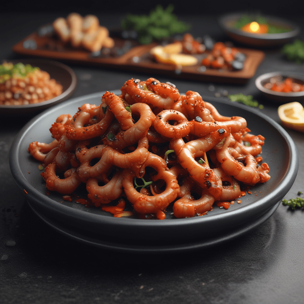 Nakji Bokkeum: Spicy Stir-Fried Octopus