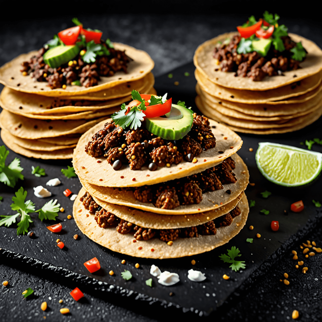 Authentic Chicken Mole Tostada Towers