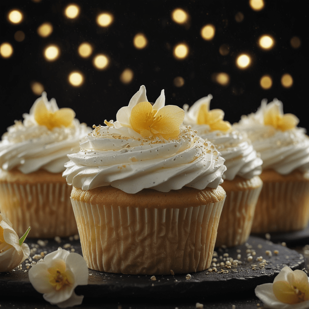 Exotic Moroccan Orange Blossom Water Cupcakes with Rosewater Frosting