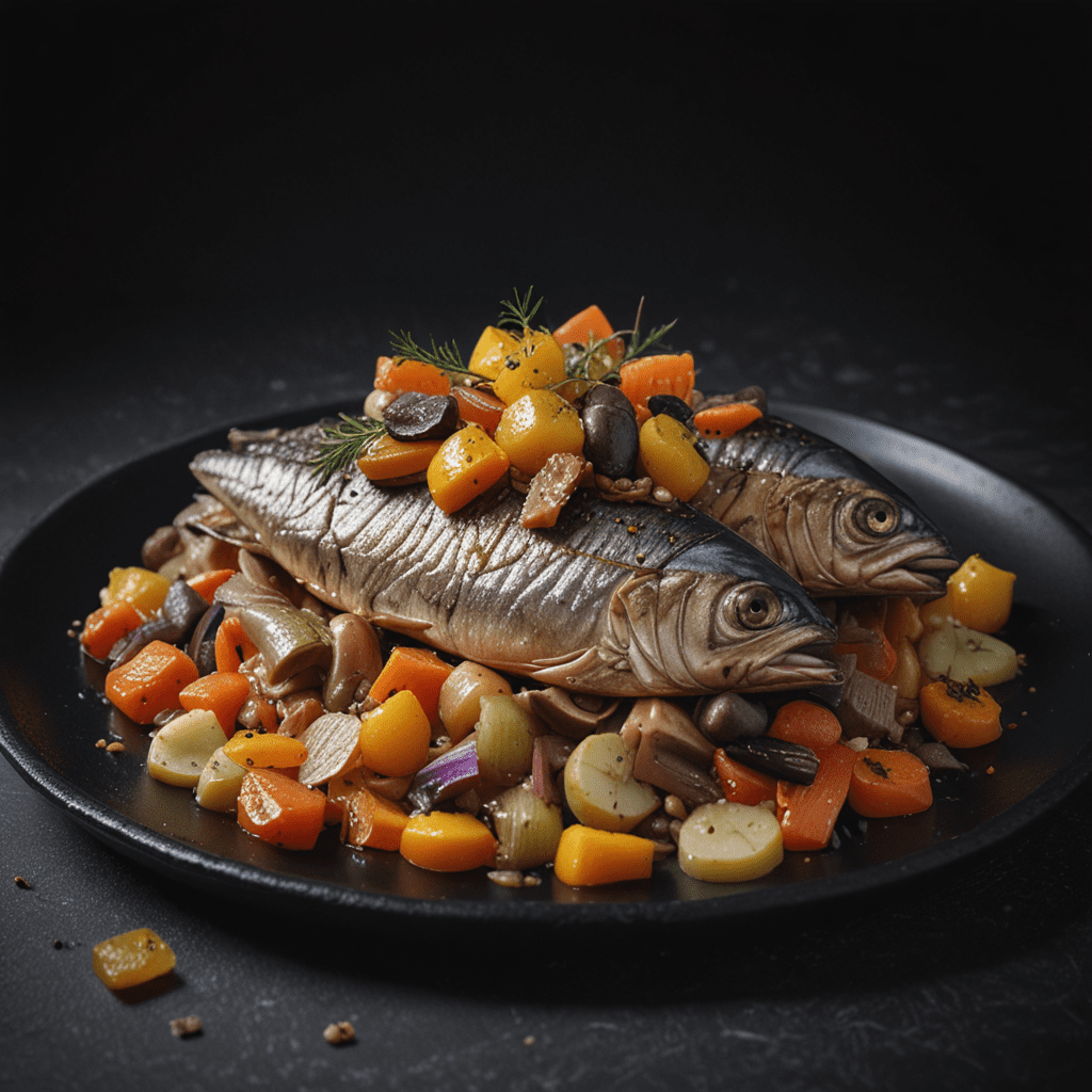 Classic Moroccan Sardine Escabeche with Pickled Vegetables