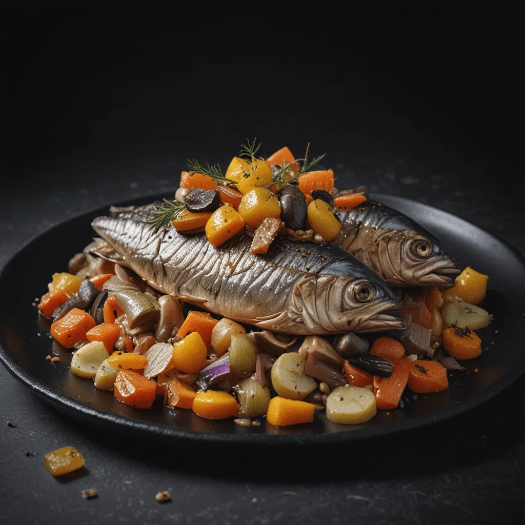 Classic Moroccan Sardine Escabeche with Pickled Vegetables