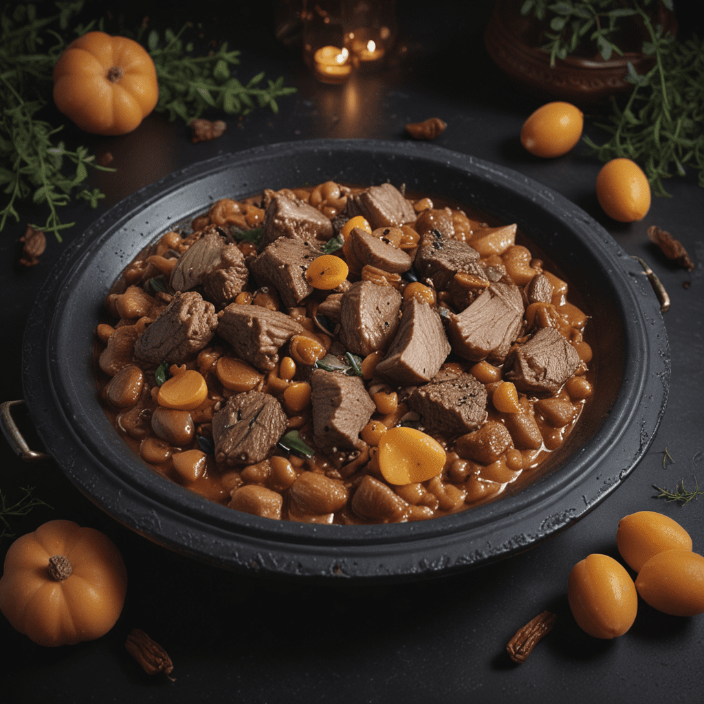 Fragrant Moroccan Lamb Tagine with Apricots and Dates