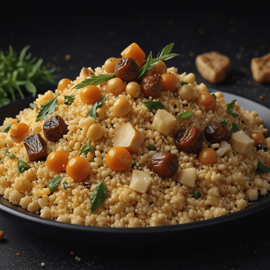 Fragrant Moroccan Seven Vegetable Couscous with Chickpeas and Dates