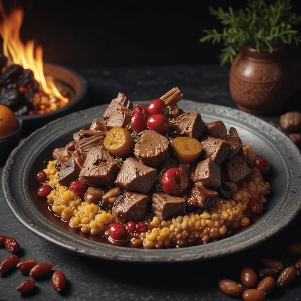 Flavorful Moroccan Lamb Tagine with Dates and Cranberries