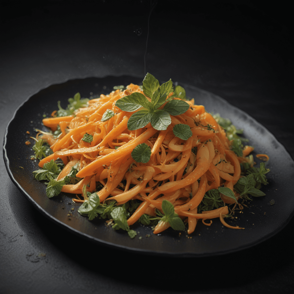 Moroccan Carrot Salad with Orange Blossom Water and Mint