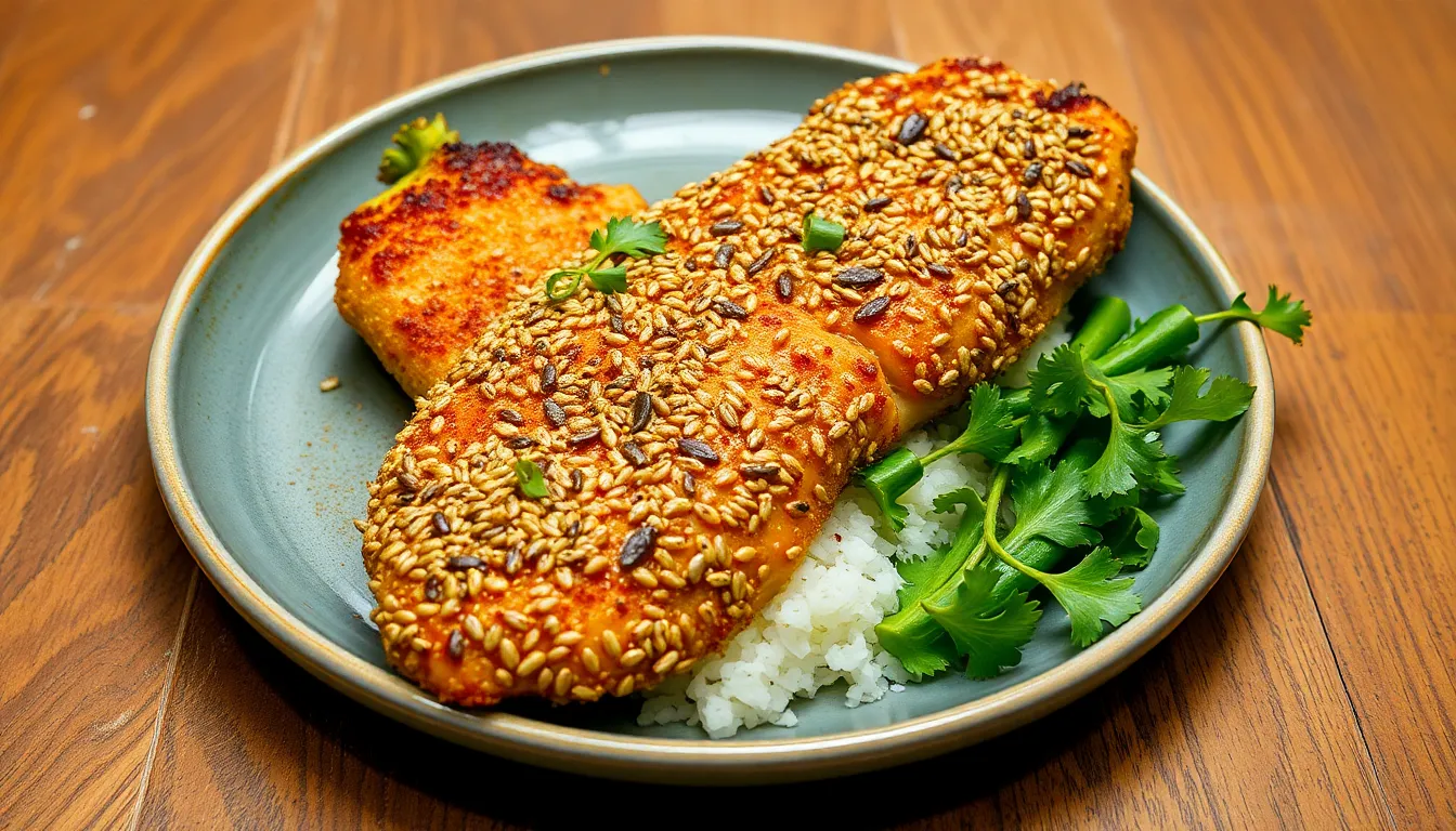 Seed-Crusted Chicken: A Crispy, Healthy Dinner Option
