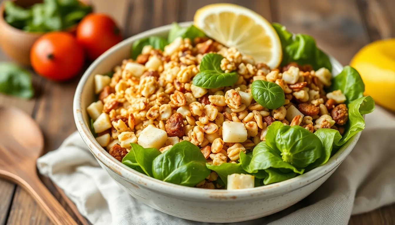 Nutty Salad Bowls: A Healthy Lunch Option
